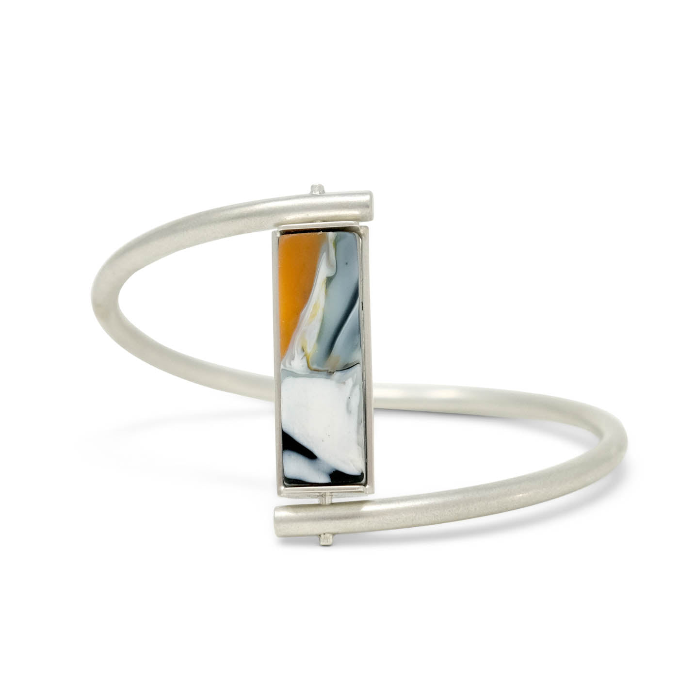 Revolve Reversible Recycled Silver Bangle
